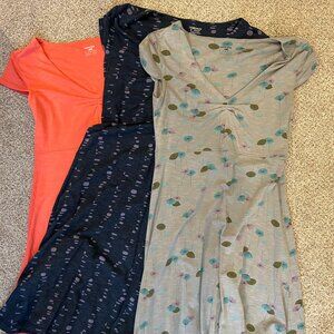 NOT for sale/sold: Toad & Co (fm Horny Toad) three pack Rosemarie Dresses XS